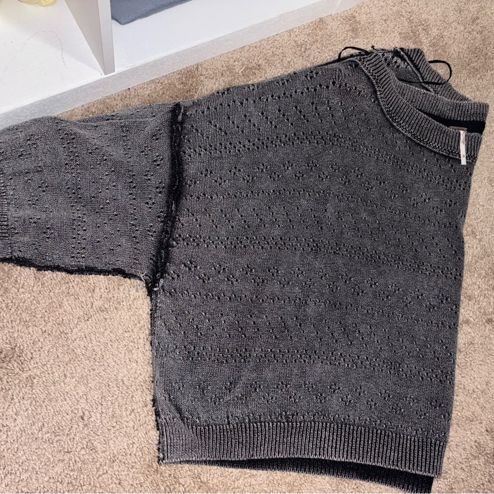 Free People Charcoal Sweater